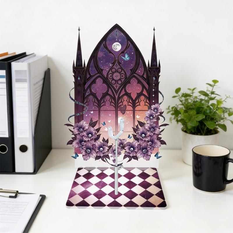 Castles Backdrop Display Stand For Collectible Dolls Adjustable Height Easy Installation Universal Compatibility