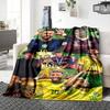 Brazilian Football Legend printed flannel breathable and warm blanket, a stylish home gift, suitable for home, office and bedspread use. 15a133
