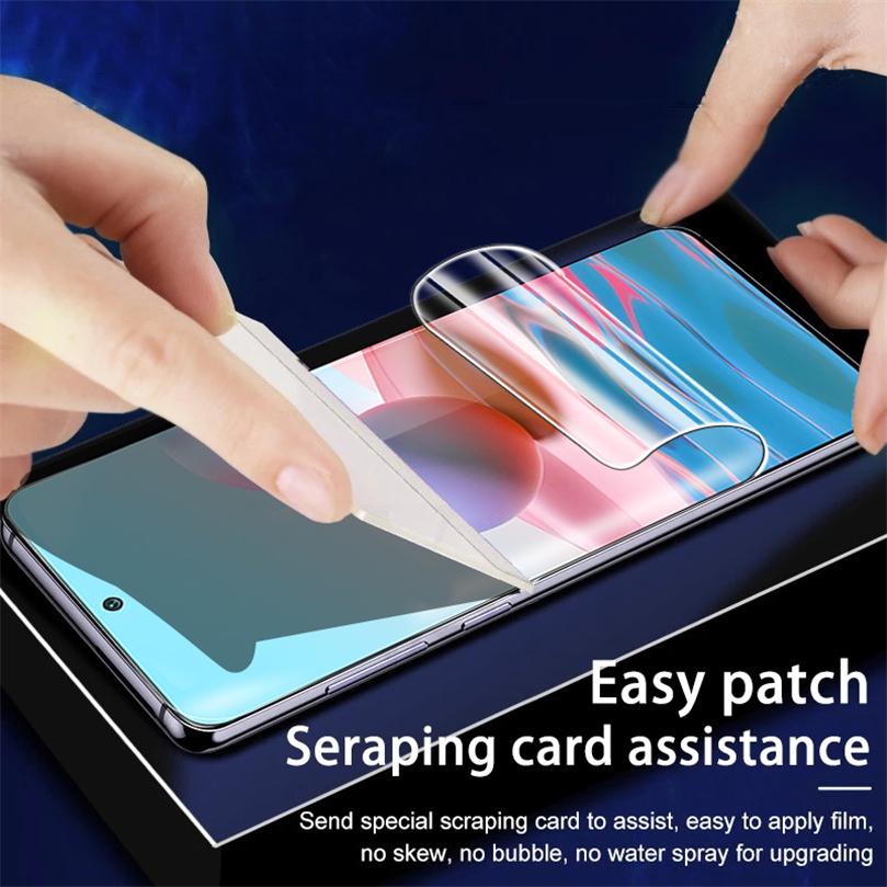 2PCS HD Hydrogel Film for iPhone Samsung Huawei Honor Xiaomi Redmi OPPO Realme Vivo OnePlus Phone Screen Protector Soft Full Cover