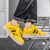 Горячие желтые кроссовки для мужчин и женщин, модные повседневные мужские туфли для скейтбординга на платформе, оригинальные нескользящие женские спортивные туфли для активного отдыха