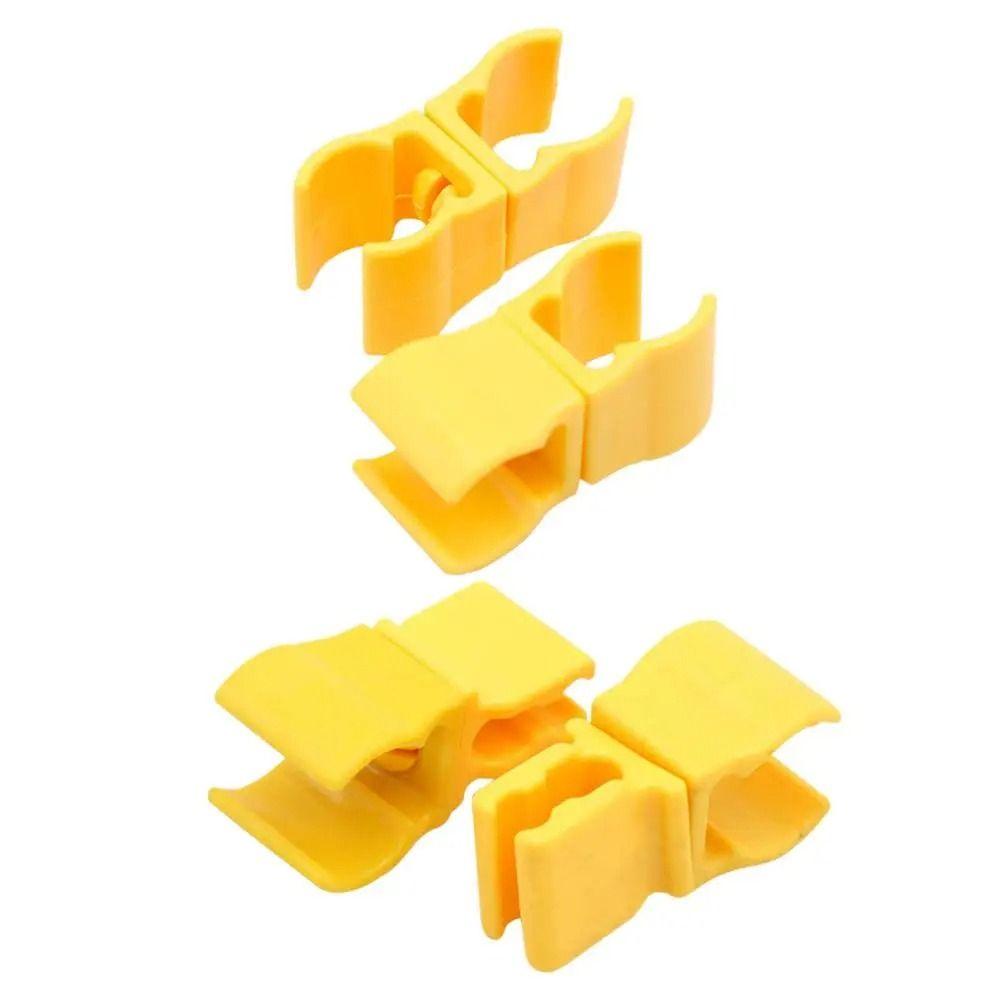 6 шт. Желтый флаг для тренировки по футболу, клипса для флагштока, пряжка для препятствий для тренировки по футболу, для улицы