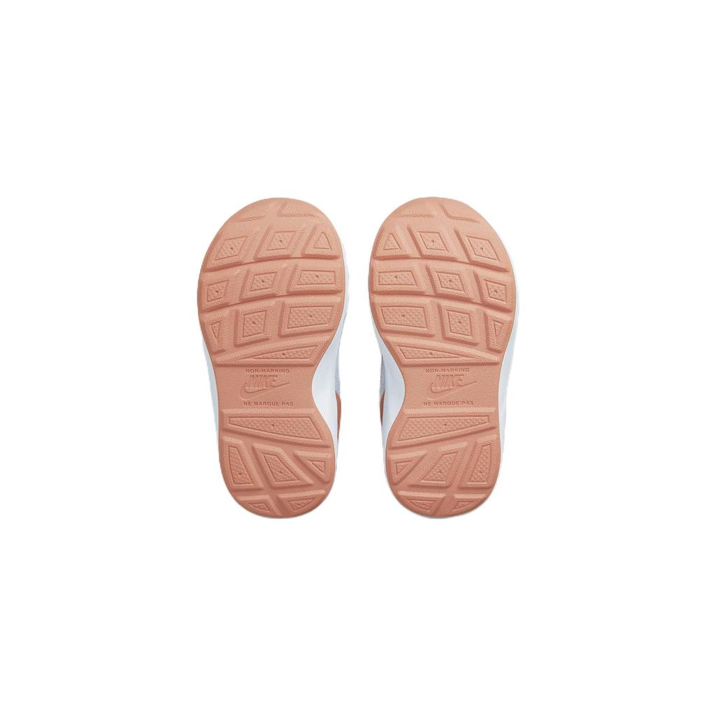 Nike Wearallday Удобные Нескользящие Амортизирующие Прочные Низкие Кроссовки для Ходьбы Детская Обувь Белый Оранжевый DO9379-100