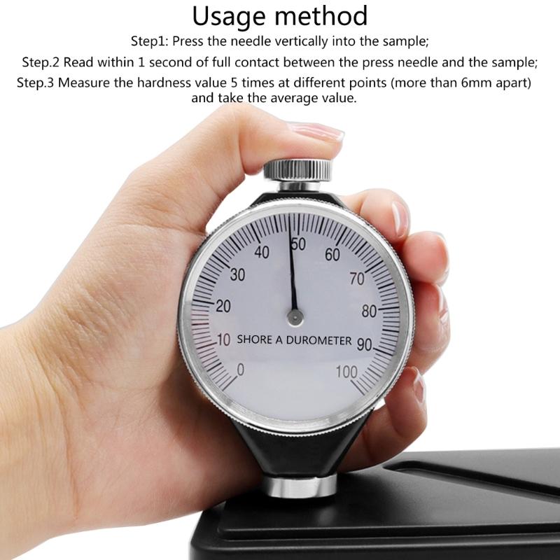 Durable Hardness Tester Meter Rubber Sclerometer Durometer Testing for Automotive Manufacturing Engineering Applications