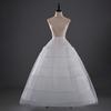 Wedding Dress Petticoat Skirt 6 Hoops Long Elastic Waist A Line Underskirt