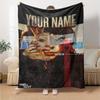 Name Custom Gaga Poster Print Flannel Blanket High Quality Warm Comfortable Cover for All Seasons Perfect for Gifts Home Decor