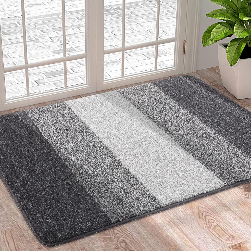 Kitinjoy Door Mats Indoor For Front Back Door Machine Washable Soft Doormats Dirt Trapper Door Mat Super Absorbent Entrance Rugs