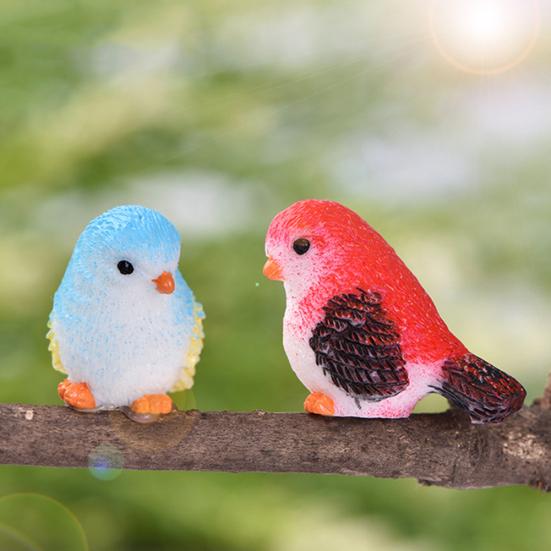 Cute Simulation Bird Toy Animal Mini Figurine Garden DIY Landscape Ornament