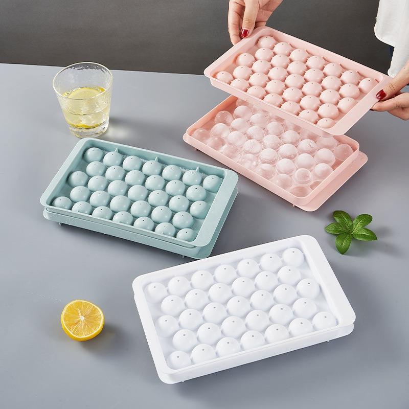 33 Ice Boll Hockey PP Mold Frozen Whiskey Ball Popsicle Cube Tray Box Lollipop Making Gifts Kitchen Tools Accessories