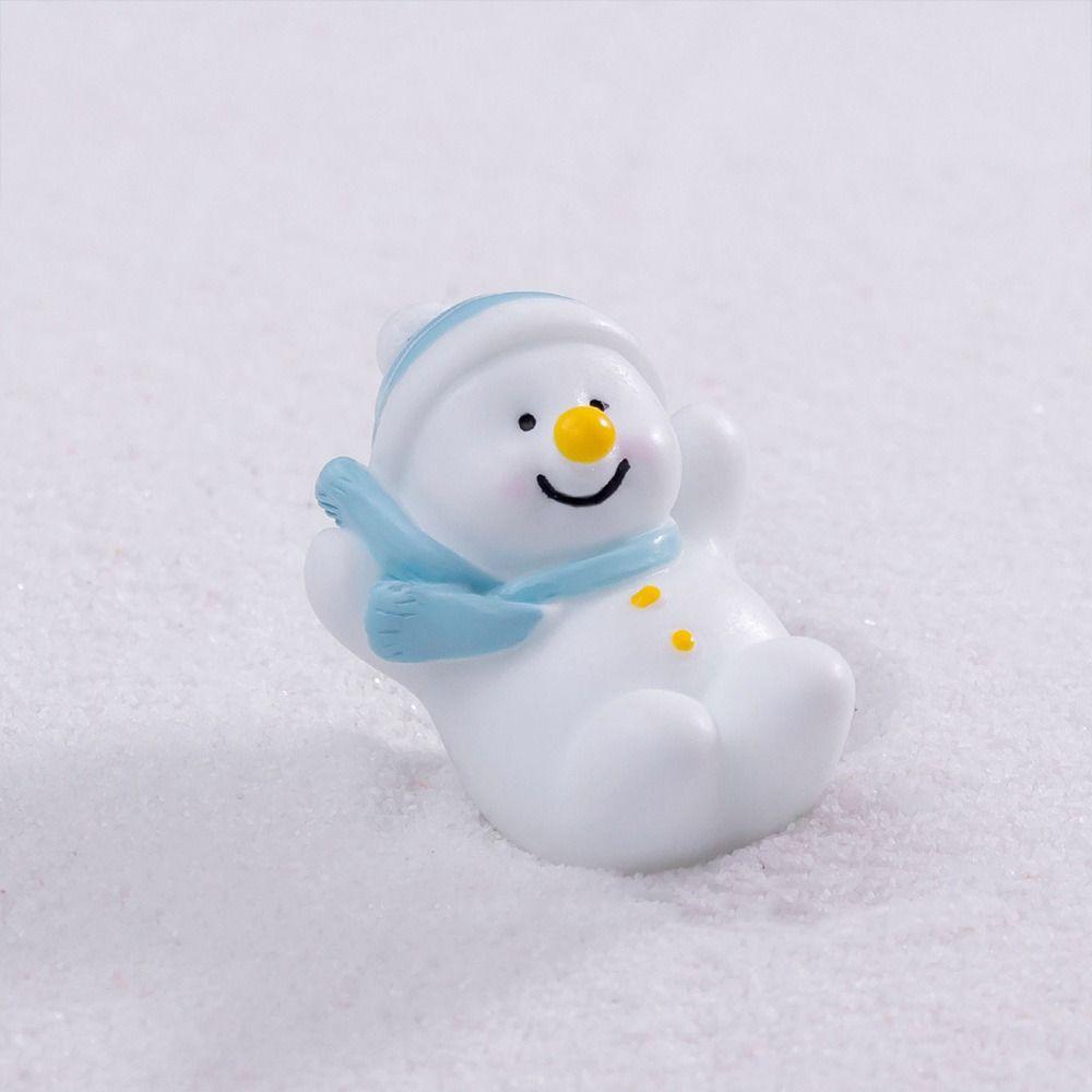 Accessories Cartoon Snow Man Doll Christmas Desktop Knick-Knack Creative Miniature Snowman Statue
