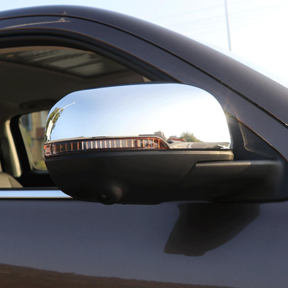 For Great Wall Cannon GWM Poer Ute 2021 2022 Accessories ABS Carbon/Chrome Car Rearview Mirror Cover Trim Sticker Styling 2 PCS