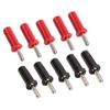 10 шт. штекеров типа «банан» красного и черного цвета с крестообразным шлицем 4 мм, позолоченные адаптеры для припоя для акустических проводов