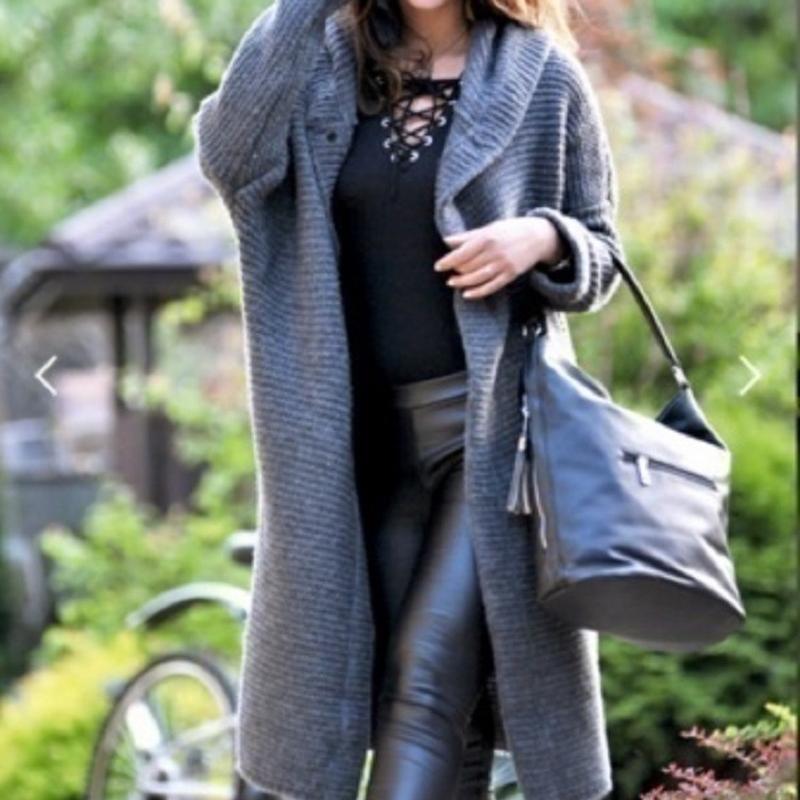 Autumn Winter Women Hooded Coat Cashmere Cardigan Sweater Coat Lady Solid Color Coat Thick Soft Fashion Jacket Long Plus Size Overcoat