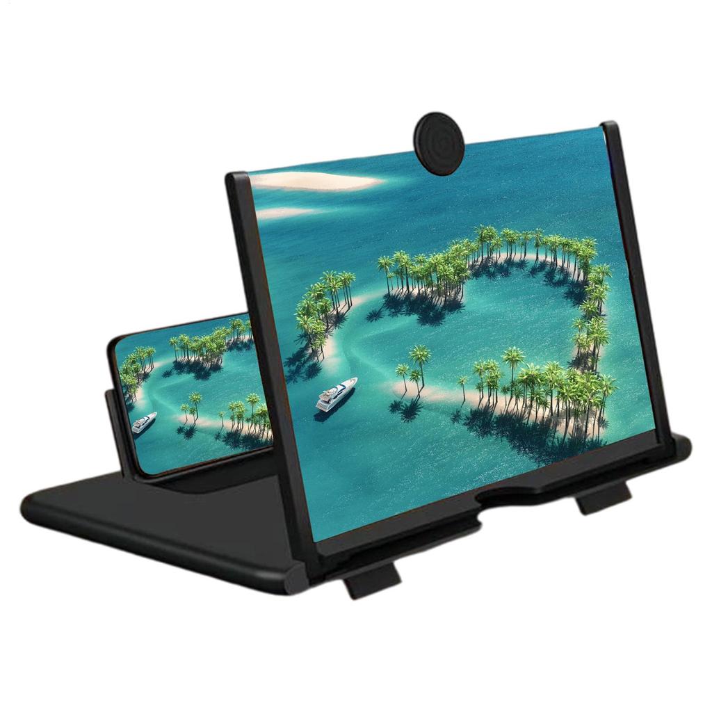 10-дюймовая складная лупа для мобильного экрана, подставка для телефона для рабочего стола, 3D лупа для экрана мобильного телефона, HD видеоусилитель