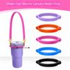 Портативный силиконовый чехол-кольцо на шнурке для бутылки, ручка-ремешок для стакана для воды, силиконовый кольцевой ремешок, сделай сам для чашки