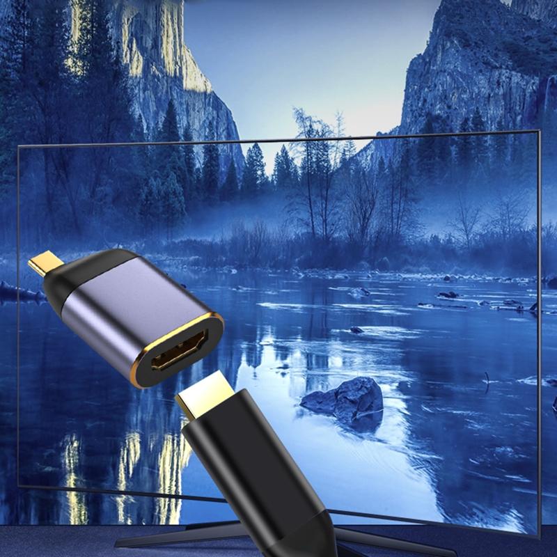 Адаптер типа C 8K 60 Гц USB C/DP/Mini DP в HDMI-совместимый преобразователь для ПК, компьютера, ТВ-дисплея, телефонного кабеля