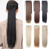 Hair Long Straight  Available Synthetic Hair Ribbon Drawstring Ponytail Pieces Extensions