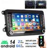 7" Android 14 4G+64G Apple Carplay автомобильная стереосистема GPS NAVI WIFI RDS FM BT для VW Golf 5 6 Passat Polo Touran Tiguan Caddy EOS