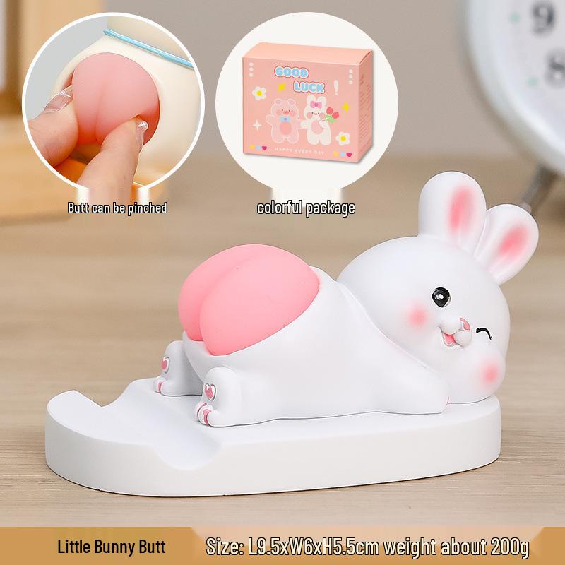 Очаровательная подставка для телефона в виде котенка: Милый, расслабляющий офисный подарок для девушек