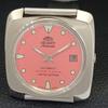 USED ORIENT AUTOMATIC 46941 JAPAN MENS VINTAGE PEACH COLOR DIAL WATCH A702210-5 R123-a702210