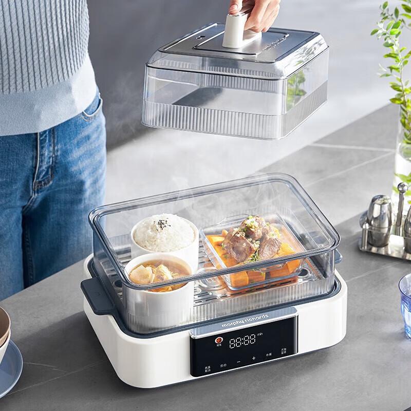 Многофункциональный электрический пароварка Morphy Richards MR1158, 12 л, вилка CN (адаптер в комплекте)