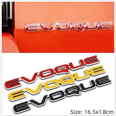 Качественная металлическая хромированная наклейка на заднюю часть EVOQUE, эмблема, логотип 3D для Rover LRX EVOQUE, аксессуары для стайлинга автомобилей