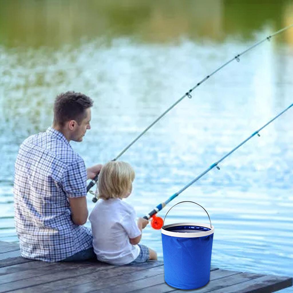 Многофункциональное портативное складное ведро для рыбалки на открытом воздухе, инструмент для чистки автомобиля, ведро