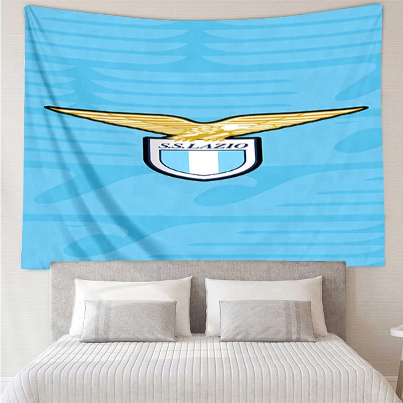 Lazio logo Tapestry for Bedroom Aesthetic Classroom Tapestries Wall Hanging for Living Room Dorm Office,Ideal Creative Gift