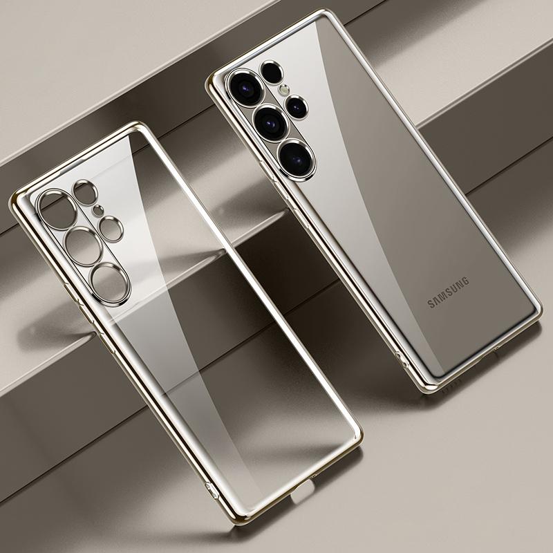 SULADA Чехол для Samsung Galaxy S25 Ultra Ультратонкий Гальванизированный ТПУ Прозрачный Чехол для Телефона