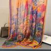 Silk Scarf Folral Women Hijab Bandana Ladies Head Neck Print Foulard Female Headbanda Pashmina Scarves Echarpe Shawl Large Wrap