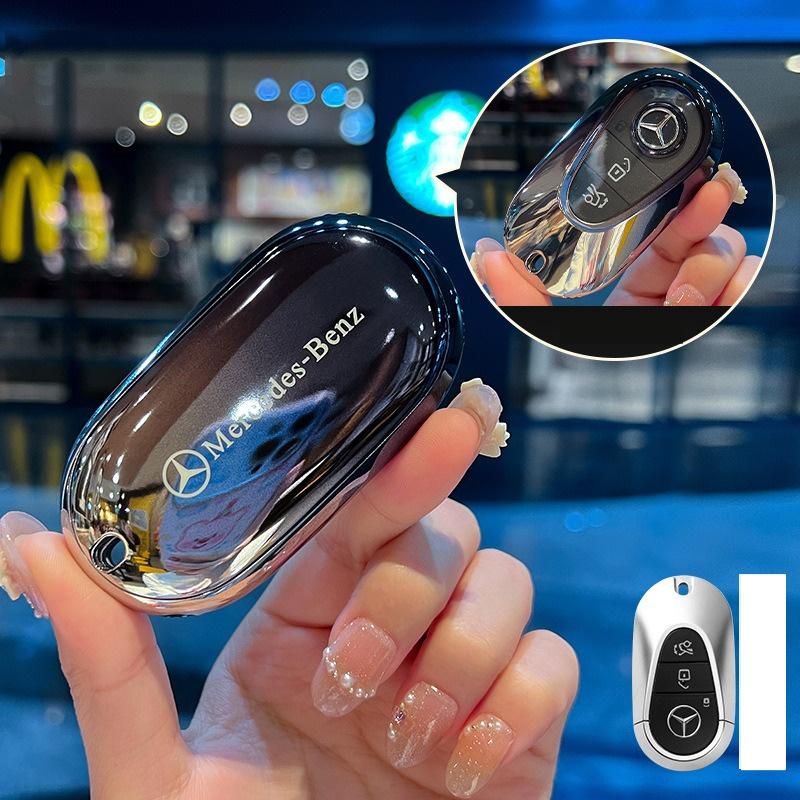 Car Remote Key Case Shell For Mercedes Benz C E S Class W223 W206 C260 S450 S500 CLA W177 C180L E260L W205 W213 W222 AMG CLA220