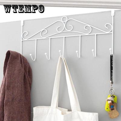 2 шт. Дверной крючок, вешалка для спальни, ванной комнаты, в европейском стиле, вешалка для одежды, сумка для подвешивания на дверь, кованая вешалка для одежды, настенная вешалка