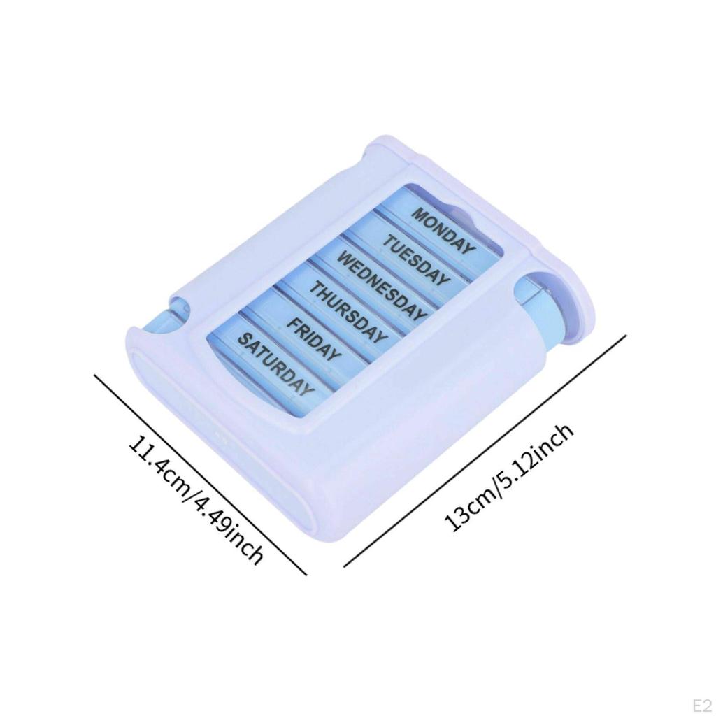 Ежедневный органайзер для таблеток, легкое напоминание о заполнении, дозатор лекарств, дорожный контейнер