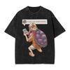 Япония Аниме Мастер Роши Dragon Ball Графический Принт Футболка Мужская Женская Винтажная Стирка Хлопок Хай-стрит Мода Свободная Повседневная Оверсайз Летняя Новая Футболка