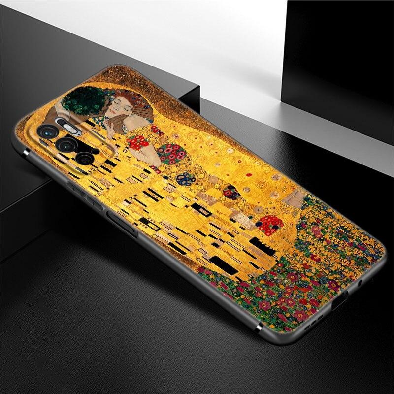 Чехол для телефона «Густав Климт Kiss Art» для Xiaomi Redmi Note 11 10 9 8 Pro 11T 5G 10T 10S 9S 9T 9i 9C 9A 8T, мягкий черный чехол из ТПУ