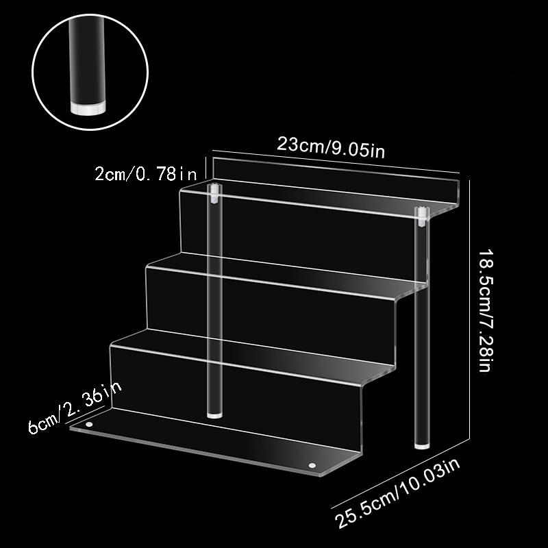 1шт прозрачная стойка для хранения куклы акриловый кекс 3-4 ярусная витрина