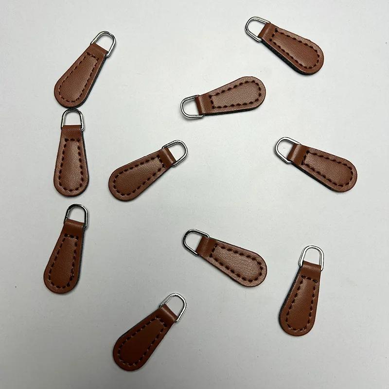 10 шт. симпатичных застежек-молний высокого качества, однотонные застежки-молнии из искусственной кожи, аксессуары для сумок-карандашей и сумок