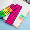 300Pcs Extremely Fine Color Stickers Transparent Fluorescent Index Tabs Flags Sticky Note Stationery Children Gifts School Office Supplies