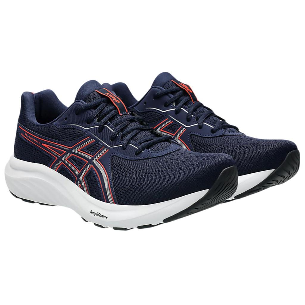 Asics GEL CONTEND 9 Устойчивые к истиранию Поддержка Низкие Марафонские Беговые Кроссовки Унисекс Синий 1011B881-406