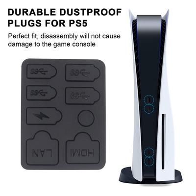 8 шт./компл., пылезащитный чехол для консоли, USB, HDMI-совместимая защита, точное позиционирование отверстий, пылезащитные заглушки для длительного использования для PS5 SLIM