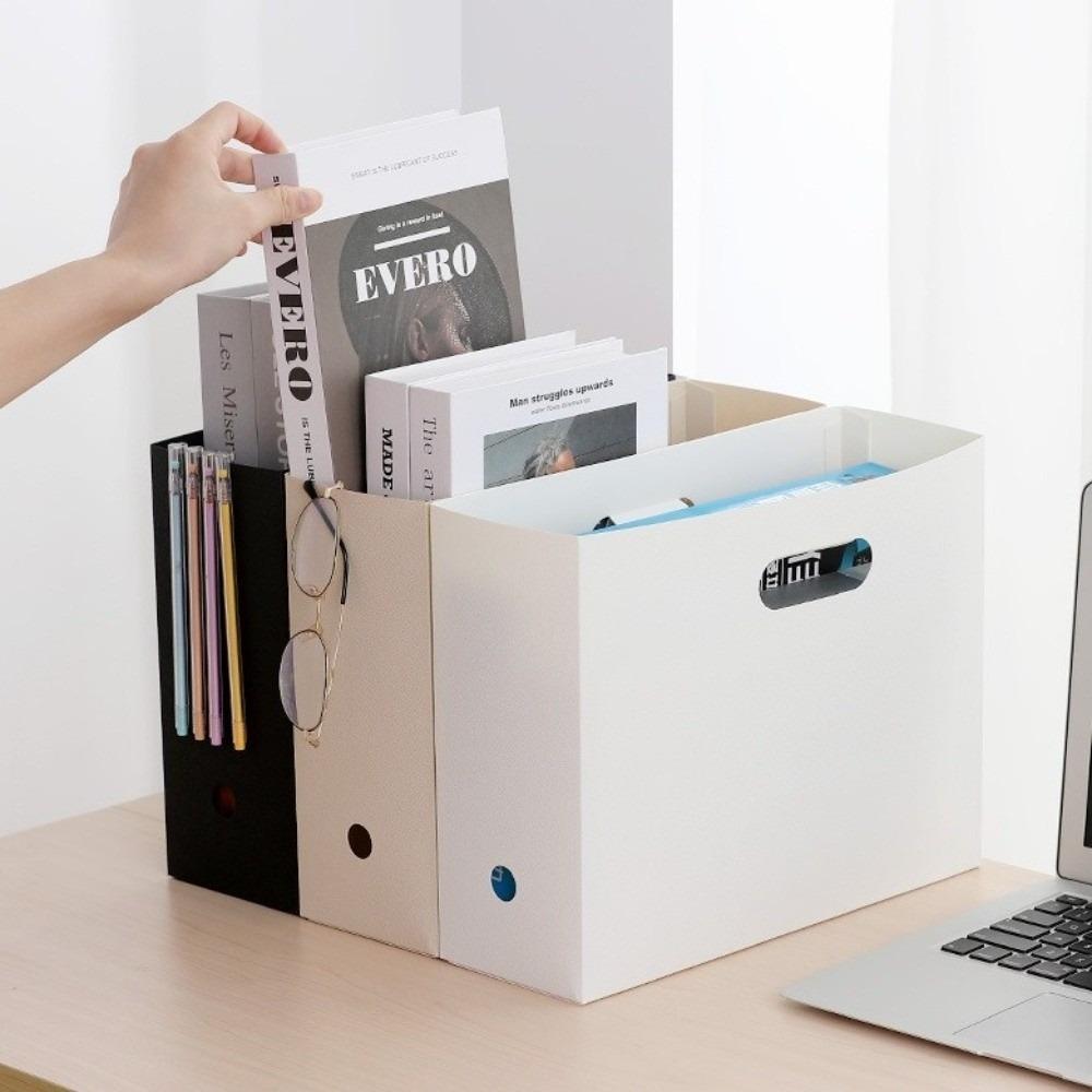 Multi-functional Desktop Organizer Vertical Books Storage Rack New File Storage Box  Office Use