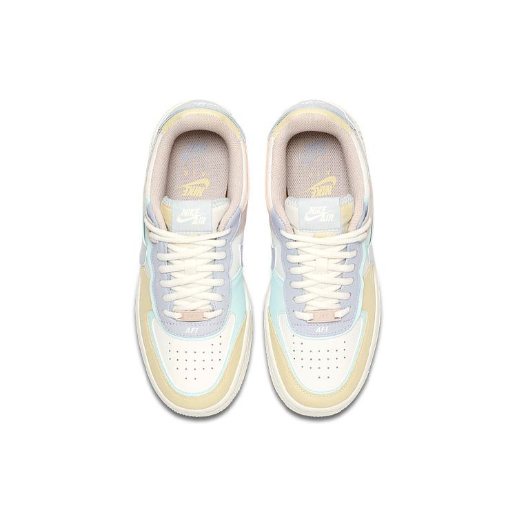 Nike Женские кроссовки Air Force 1 Shadow Pastel White Summit-White Glacier-Blue CI0919-106