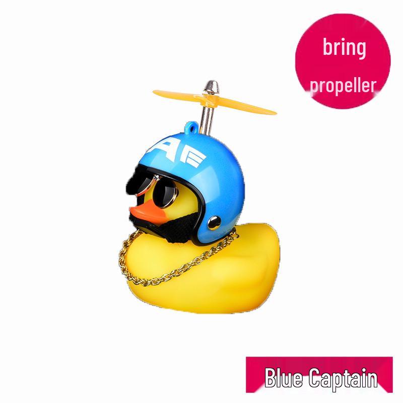 Car Windbreaker Duck: Creative Electric Vehicle Ornament, Little Yellow Duck Bicycle Decoration, Silicone Social Duck Doll