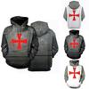 Vibrantly Designed Unisex Knights Templar Cosplay 3d Print Pullover Casual Sweater