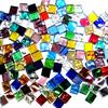 100g Mosaic Tiles Stain Glass Pieces Mulit-Colored 1cmX1cm For Art Craft Bulk DIY New