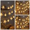 Fairy Light Snowflake Light String Flash Christmas Tree Lamp Stars String Lights  Birthday Party