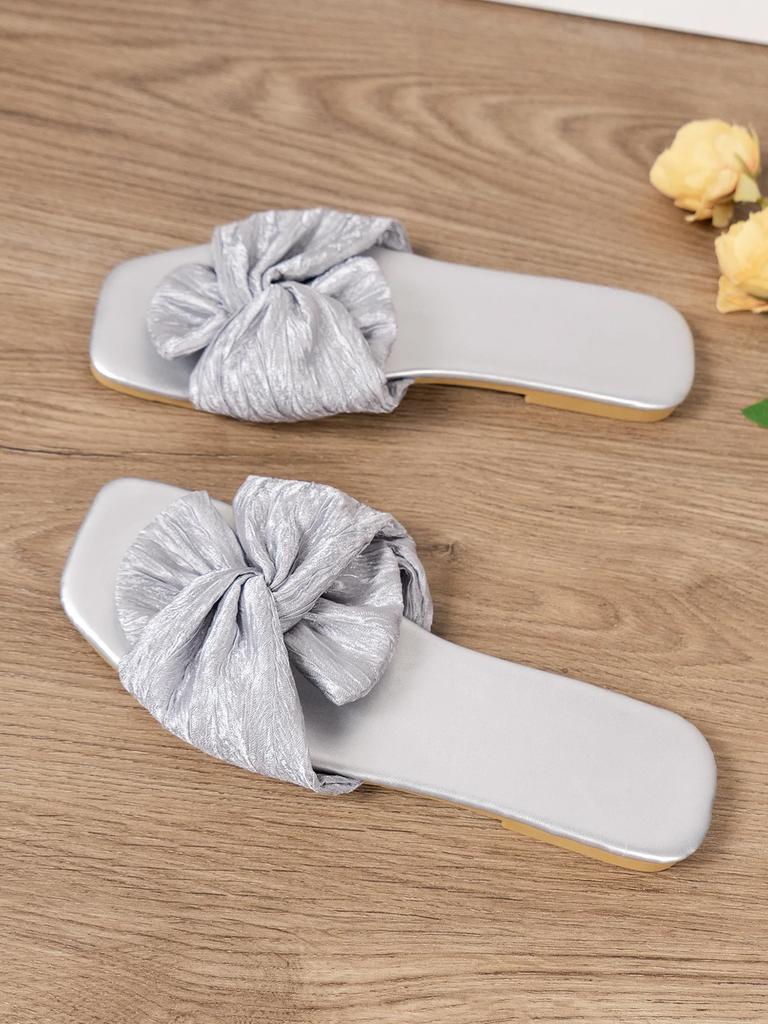 Летние женские тапочки FashionCasual Slides Женские туфли на плоской подошве Женские пляжные сандалии с открытым носком Шлепанцы для улицы Низкий каблук