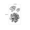 Animal Tattoo Sticker Tiger Head Wolf Head Geometric Shape Wind Set Water Transfer Flower Arm Sticker