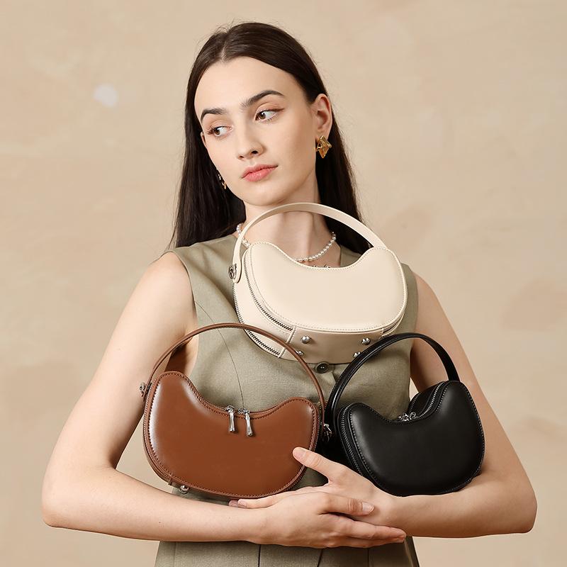 Genuine Leather Summer Exquisite and High-end Hand-held Shoulder Crossbody Bag