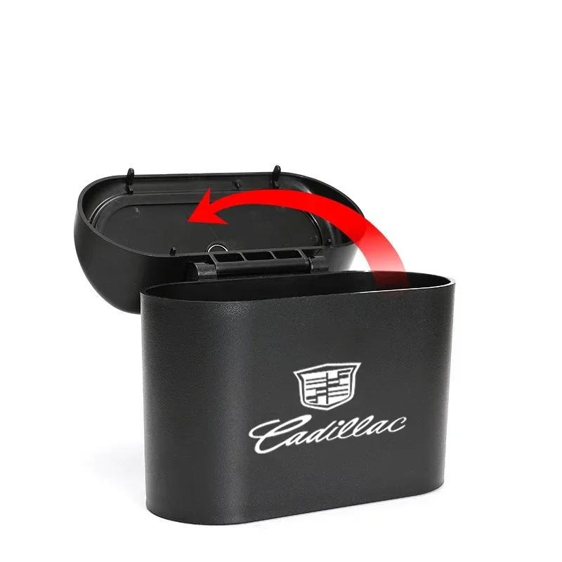 ABS Car Hanging Trash Bin Garbage Bag Storage Box for Cadillac SLS SRX STS XLR XT4 XT6 XTS ATS BLS CT4 CT5 CTS ESCALADE EXT SLR