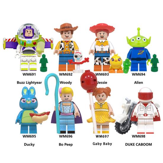 WM6060 Buzz Lightyear Woody Minifigure Building Blocks Kids Gift Collectible